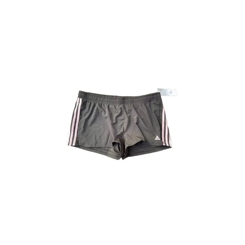 adidas Women's Pacer 3-stripes Woven Shorts - Black/ Clear Pink XL New With Tags - Picture 2 of 5